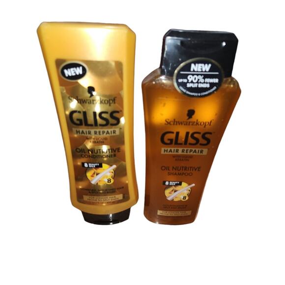 SCHWARZKOPF GLISS HAIR REPAIR‎ with LIQUID KERATIN 1 SHAMPOO 1 CONDITIONER - Picture 2 of 5